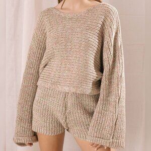 Cozy Knit Crew Neck Sweater - Multicolor